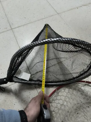 Sacadera, red de pesca trucha