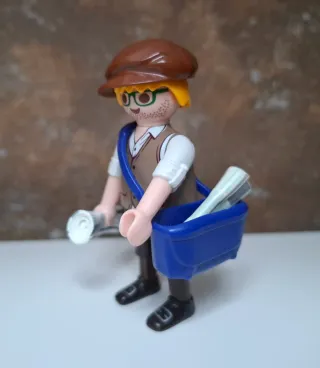 Playmobil custom vendedor de periódicos