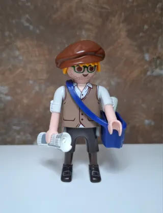 Playmobil custom vendedor de periódicos