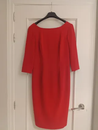 Vestido fiesta rojo talla 38