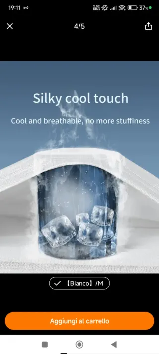 Maglietta running bianca taglia M