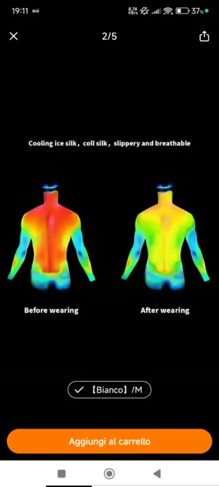 Maglietta running bianca taglia M