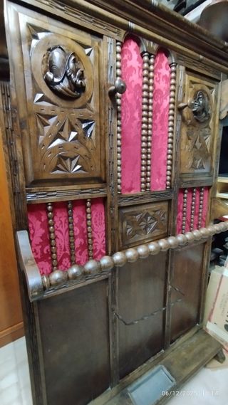 Antiguo Perchero,Paragüero,Recibidor,Tallado mader