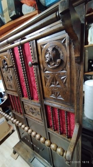 Antiguo Perchero,Paragüero,Recibidor,Tallado mader