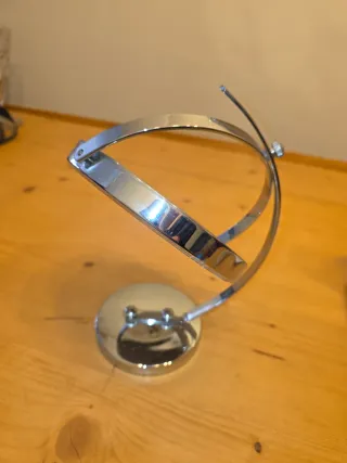 Espejo de aumento plateado