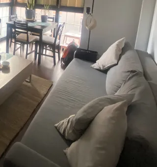 Divano letto 3 posti Ikea Grälviken grigio