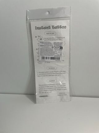 Lámina Tatuaje Temporal Huntrix Morado demonios