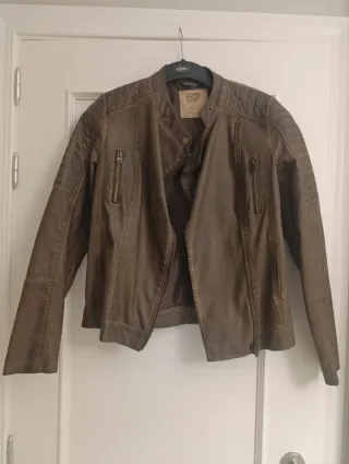 Chaqueta efecto piel Green Coast Talla S