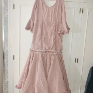 Vestido Flamenca Gitana Feria Rosa