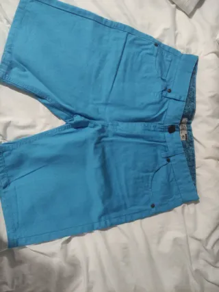 Pantalones cortos hombre azul
