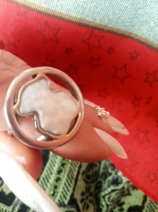 Anillo Tous Corazón Blanco Plata