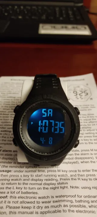Reloj Digital Negro