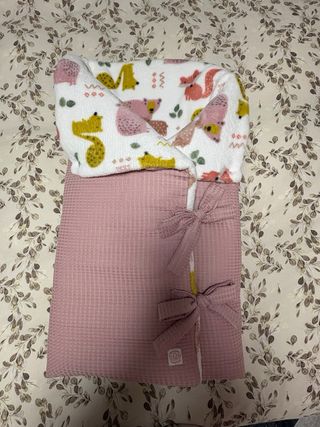 Conjunto bebé: arrullo, bolsa carro, pañalera