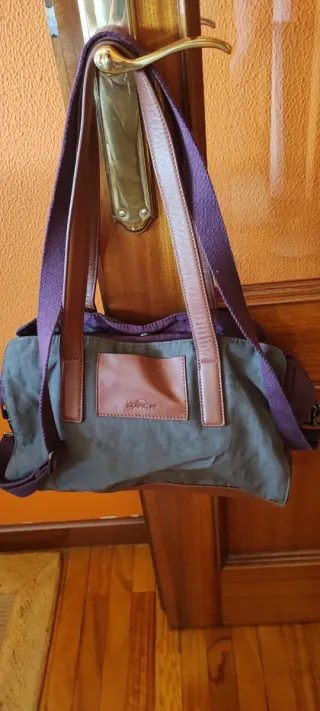 Bolso Kipling Marrón y Morado
