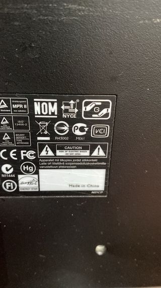 Monitor BenQ LCD 22 Negro