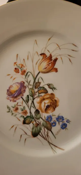 Set di 2 Piatti Decorativi di Limoges