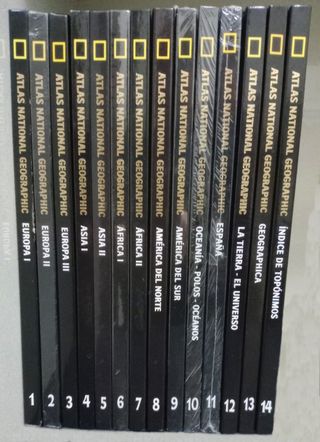 Atlas National Geographic 14 tomos, como nuevo.