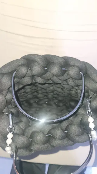 Borsa fatta a mano nera