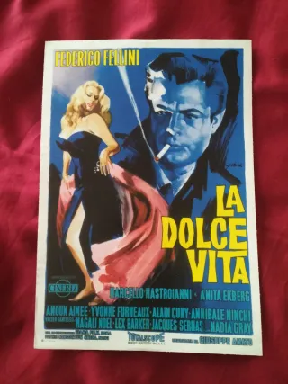 Riproduzione Locandina Film La Dolce Vita