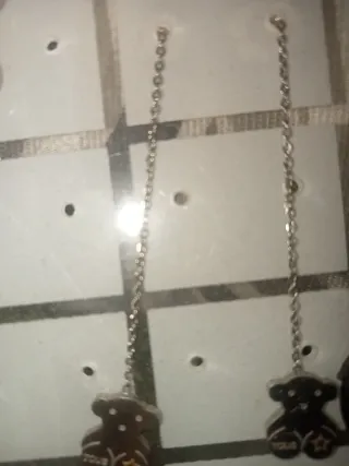 Pendientes Oso Tous Marrón y Negro