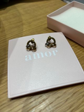 Pendientes Aro dorado y plateado