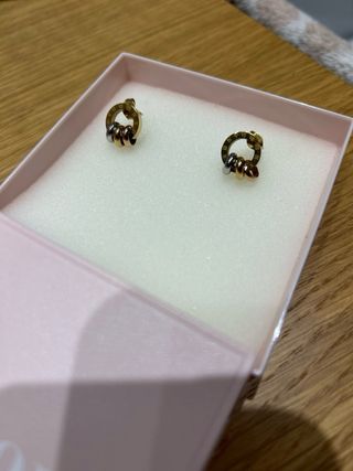 Pendientes Aro dorado y plateado