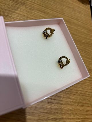 Pendientes Aro dorado y plateado