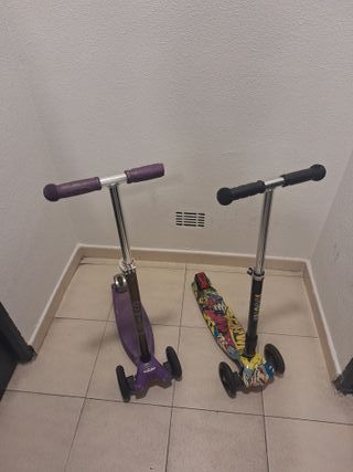 2 Patinetes infantiles 3 ruedas