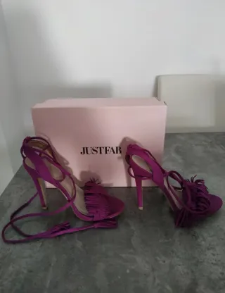 Sandalias tacón Just Fab buganvilla