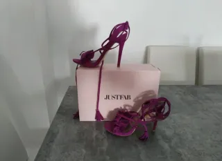 Sandalias tacón Just Fab buganvilla