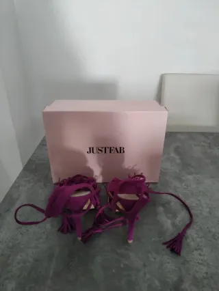 Sandalias tacón Just Fab buganvilla