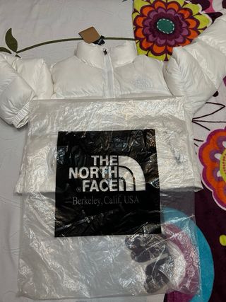 The North Face Plumífero Blanco Corto Mujer