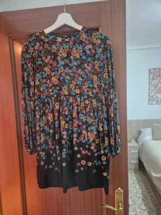 Vestido Zara floral vintage