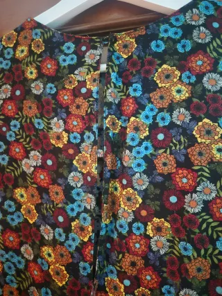 Vestido Zara floral vintage