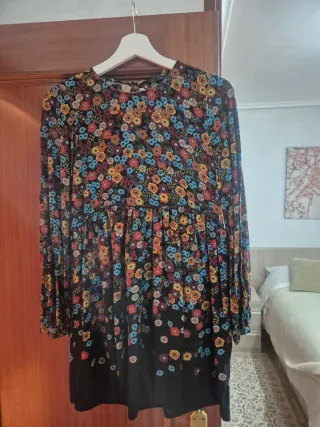 Vestido Zara floral vintage