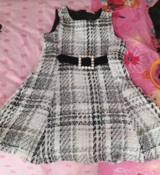 Vestito invernale bambina fantasia scozzese