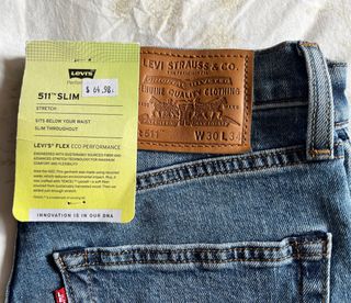 Pantalones Levi's 511 Slim Azules Talla 30