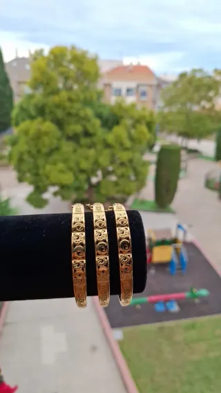 Pulseras Acero Inoxidable Doradas