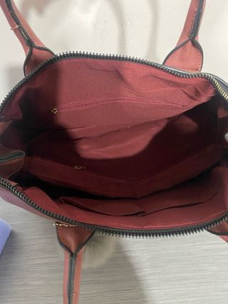 Borsa donna elegante color Borgogna glitter