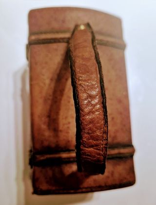 Cofanetto portagioie vintage pelle anni '70