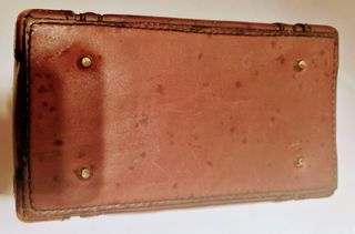 Cofanetto portagioie vintage pelle anni '70