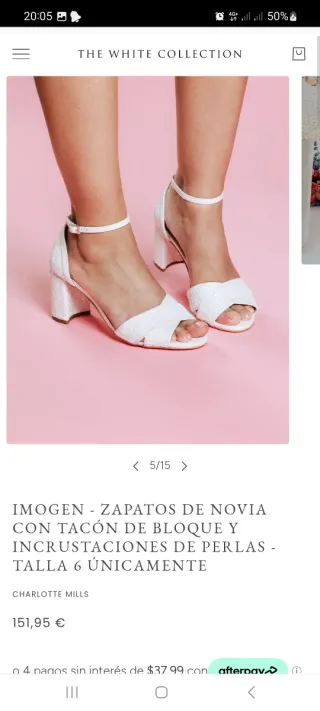 Sandalias de novia blancas