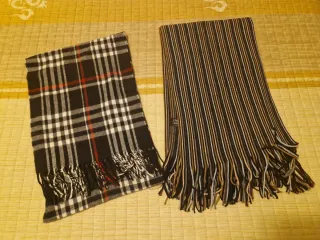 Lotto 2 sciarpe lana unisex