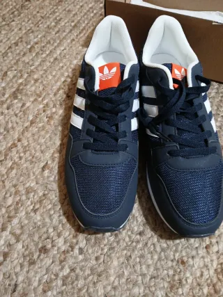 Zapatillas Adidas Azul y Naranja