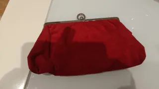 Bolso de mano clutch rojo