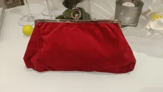 Bolso de mano clutch rojo