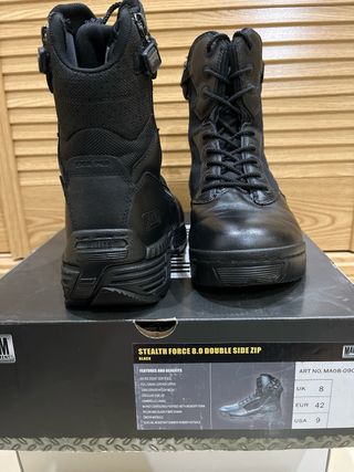 Botas Tácticas Magnum Negras Talla 42