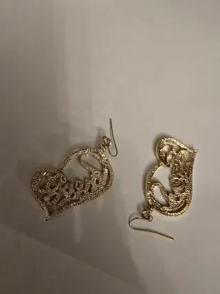 Orecchini Guess Cuore Strass Dorati