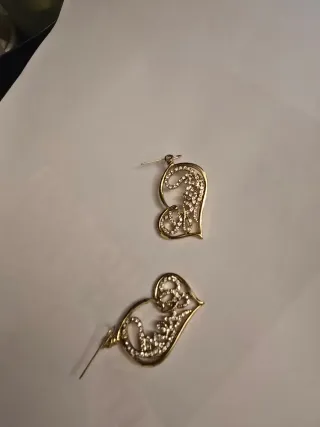 Orecchini Guess Cuore Strass Dorati