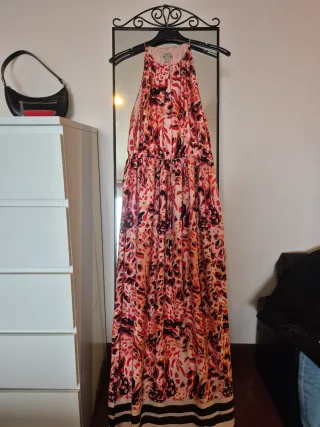 Vestido Longo H&M Estampado Tam. 38